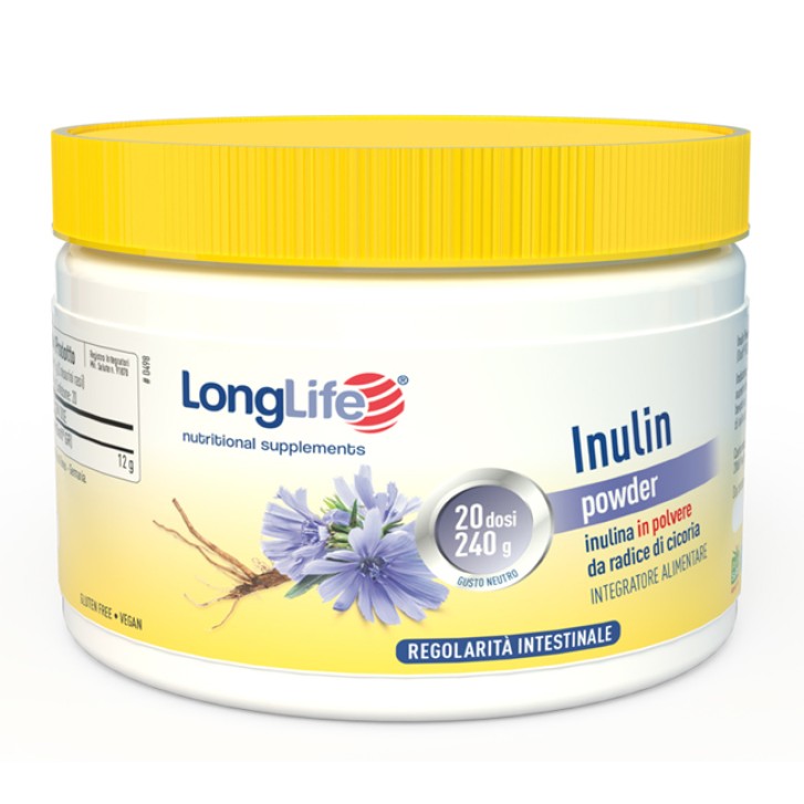 LongLife Inulina Powder Integratore Benessere Intestinale 240 g