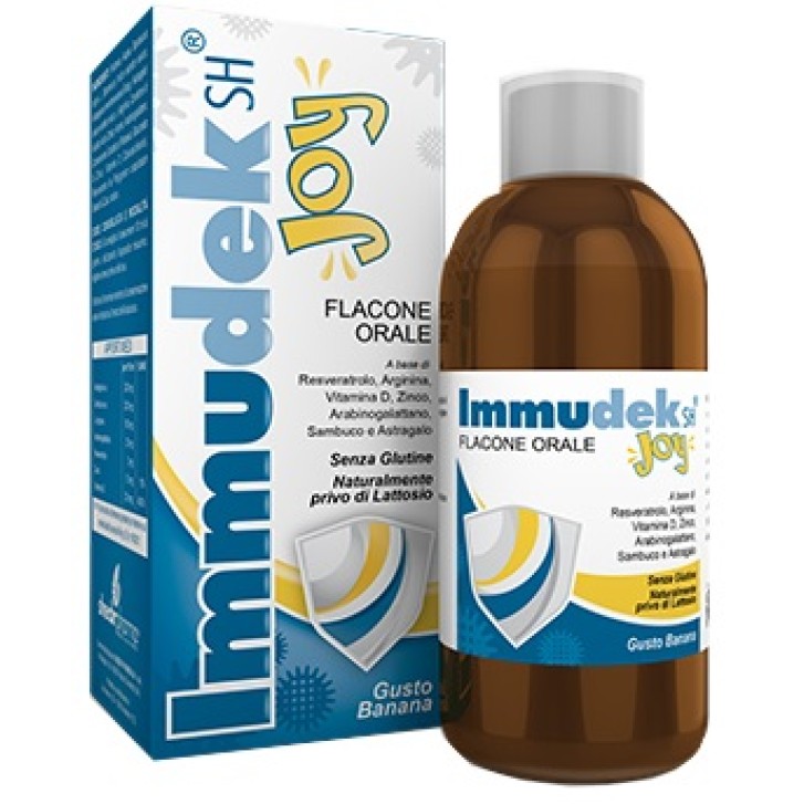 Immudek Joy integratore sciroppo immunostimolante gusto banana 200 ml