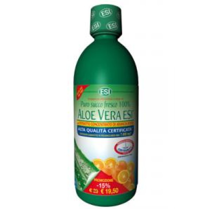 Esi Aloe Vera Puro Succo Arancia Rossa Integratore Depurativo 1000 ml