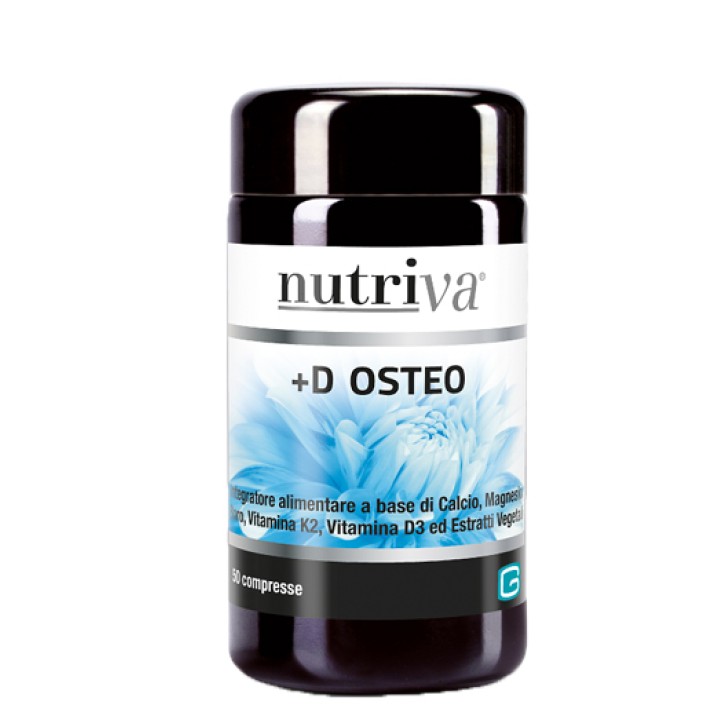 Nutriva D+ Osteo Integratore a base di minerali e vitamina D3 50 Compresse