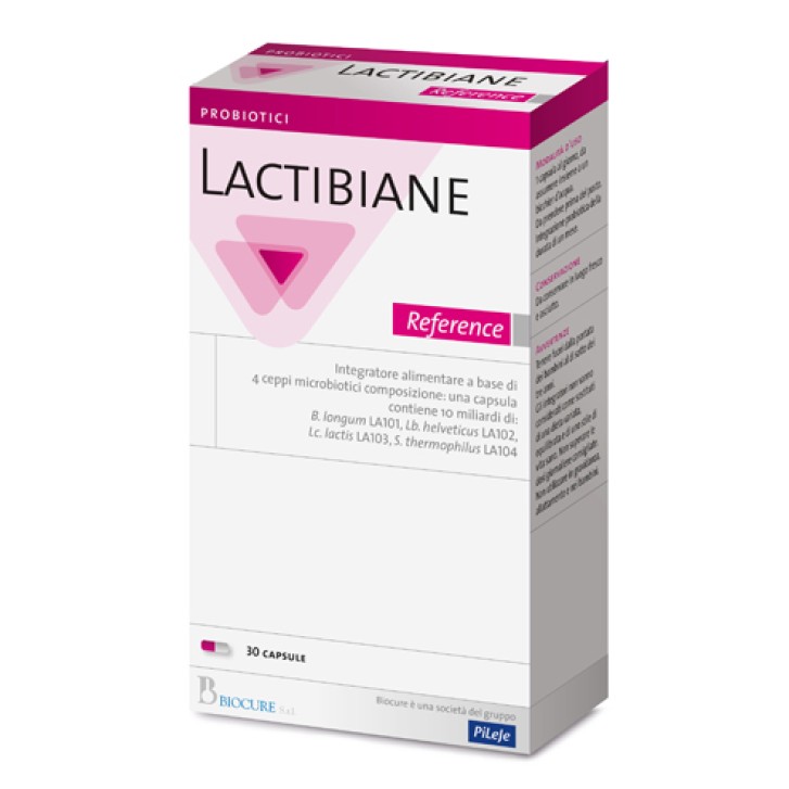 Lactibiane Reference Integratore a base di 4 ceppi microbiotici 30 capsule