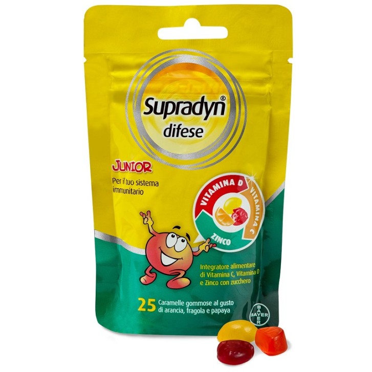 Supradyn Difese junior integratore sistema immunitario 25 Caramelle Gommose