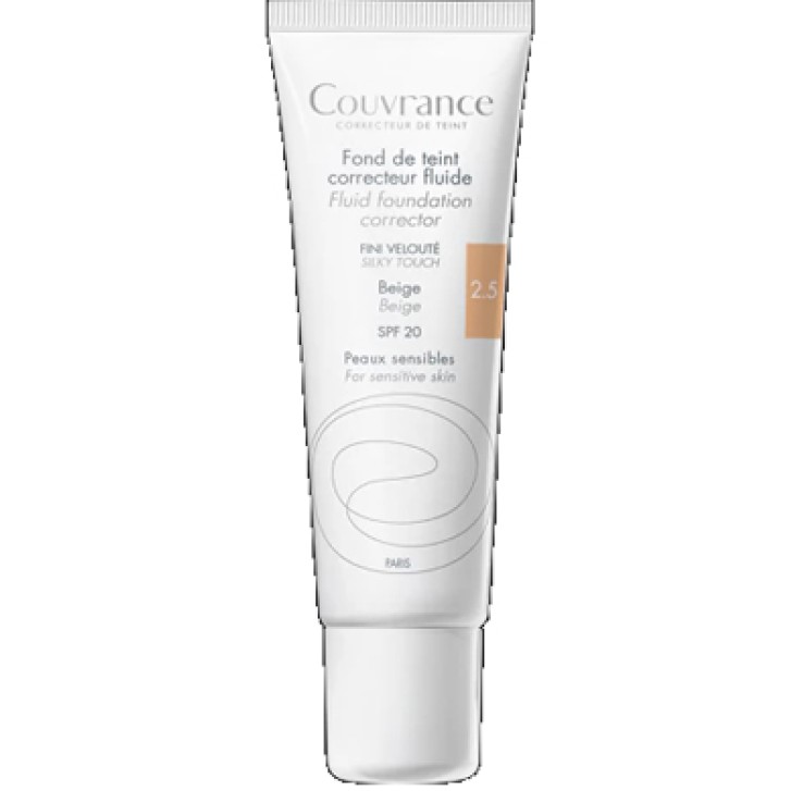 Avne COUVRANCE Fondotinta correttore liquido beige SPF20 30 Ml