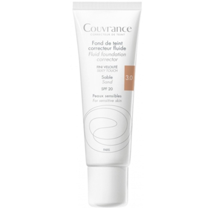 Avne COUVRANCE Fondotinta correttore liquido sabbia SPF20 30 Ml