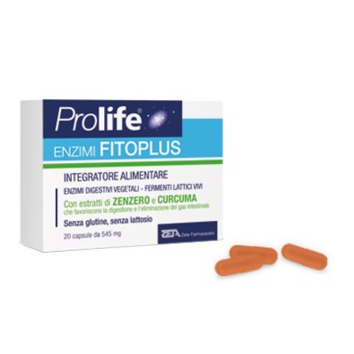 Prolife Enzimi FitoPlus integratore di enzimi digestivi 20 capsule