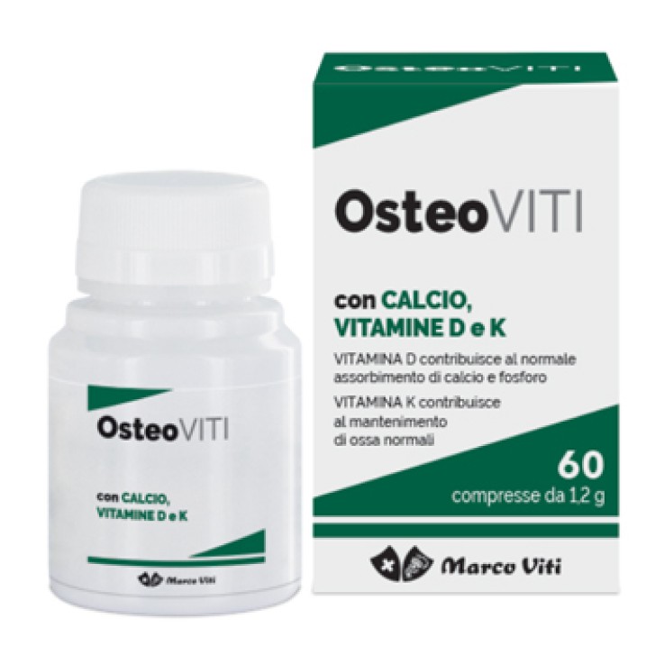 Marco Viti Osteoviti Integratore Vitamine D e K 60 Compresse