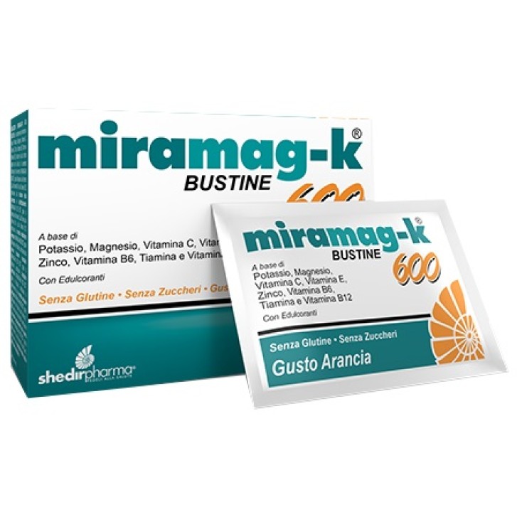 Miramag K-600 integratore di potassio e magnesio 20 bustine