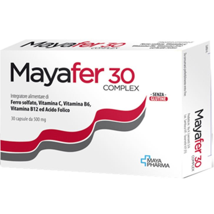 Mayafer 30 Complex integratore con ferro e acido folico 30 capsule