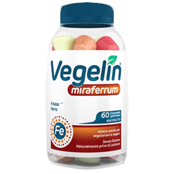 Vegelin Miraferrum Integratore a base di Ferro 60 caramelle