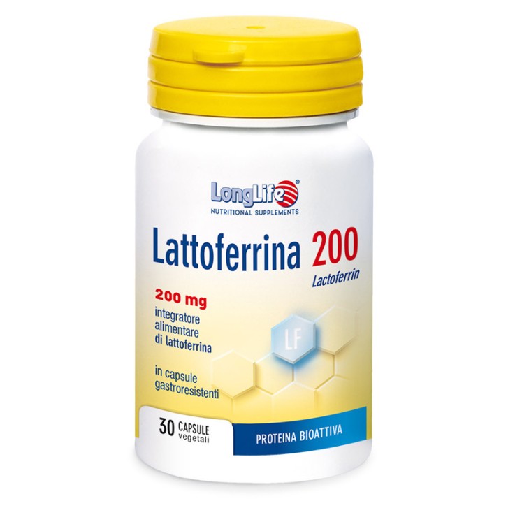 LongLife Lattoferrina 200 mg Integratore 30 capsule