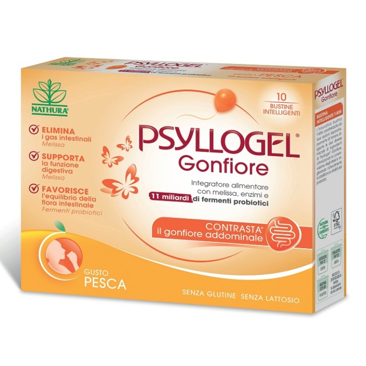 Psyllogel GONFIORE integratore alimentare 10 bustine