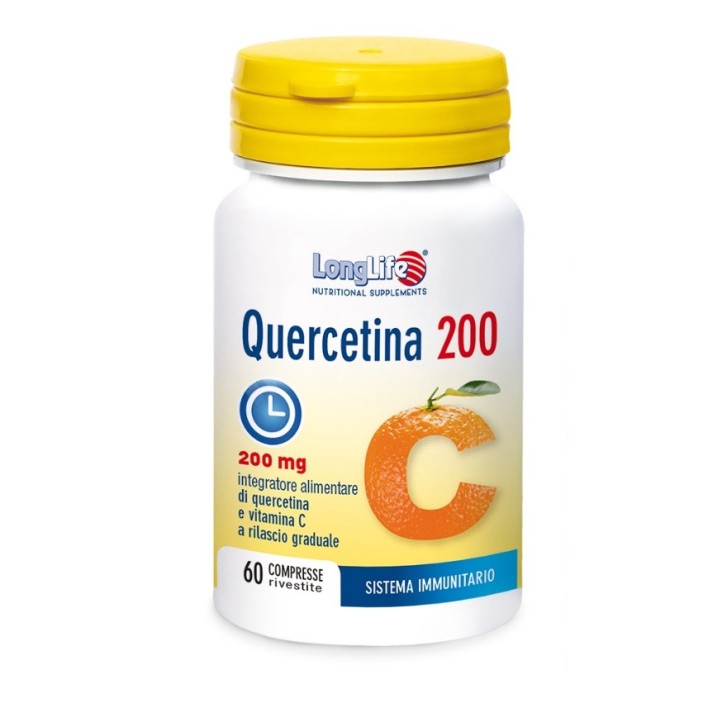 Longlife Quercetina 200 Integratore per le difese Immunitarie 60 compresse