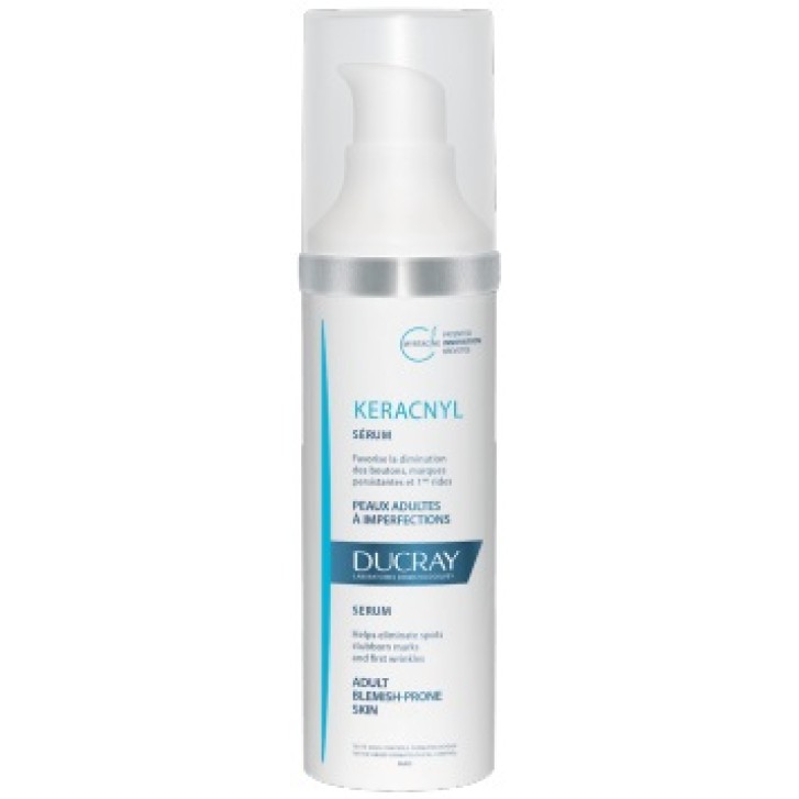 Ducray Keracnyl Siero Donna Antirughe Pelle con Imperfezioni flacone dosatore 30 ml