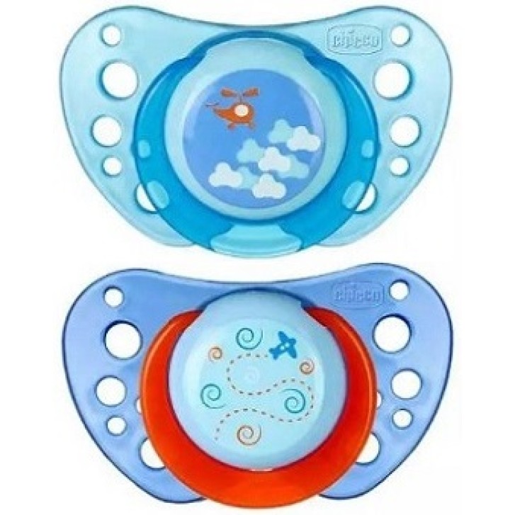 CHICCO Physio Air Succhietto Caucciu bimbo 6-12 Mesi 2 pezzi