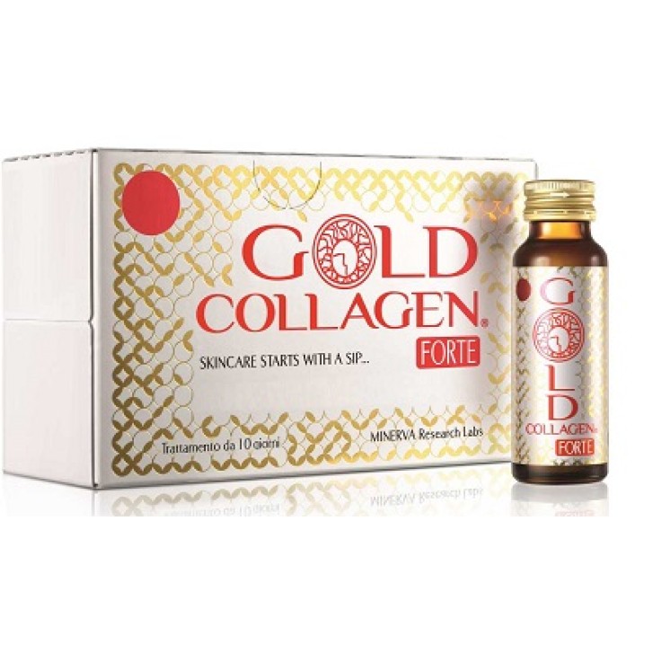 Gold Collagen Forte Integratore Antiage 10 Flaconcini