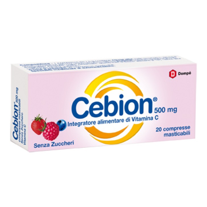 Cebion Integratore di Vitamina C 20 senza glutine Compresse Masticabili