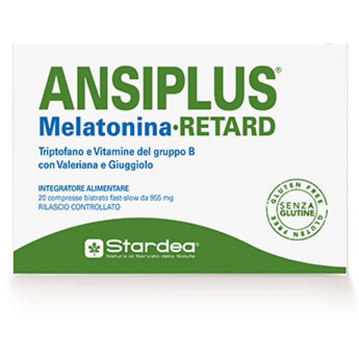 Ansiplus Melatonina Retard integratore per il sonno 20 Compresse