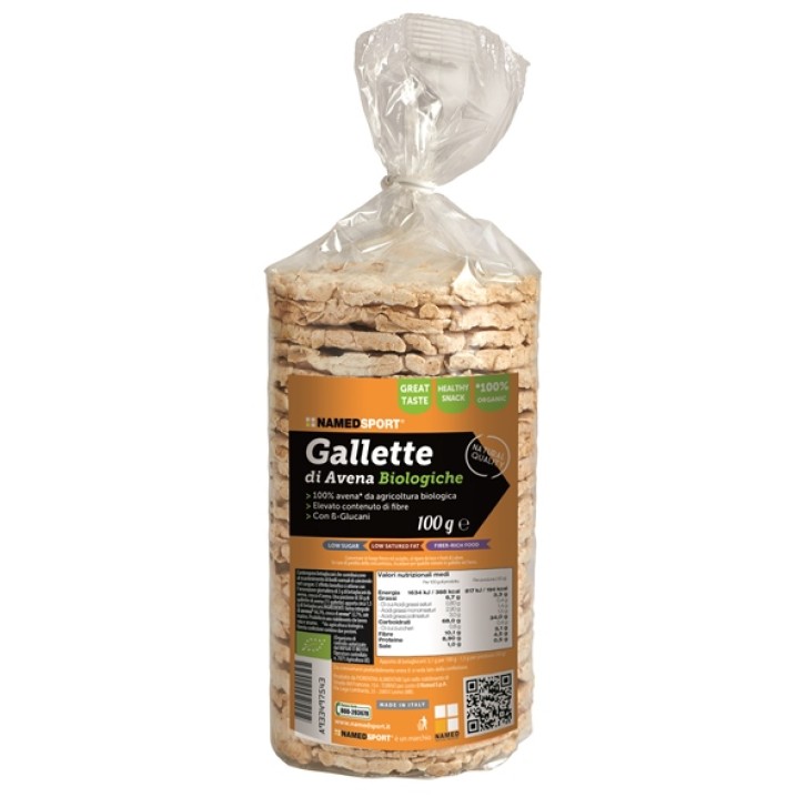 NamedSport Gallette di Avena Biologiche 100 gr