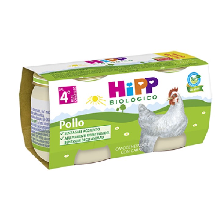 Hipp Biologico Omogeneizzato Pollo 2x80g