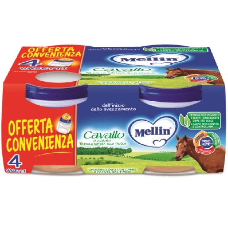 Mellin Omogeneizzato di cavallo e patate 4X80 gr