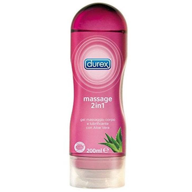 Durex Massage 2in1 Gel Massaggio Corpo e Lubrificante Aloe Vera 200 ml