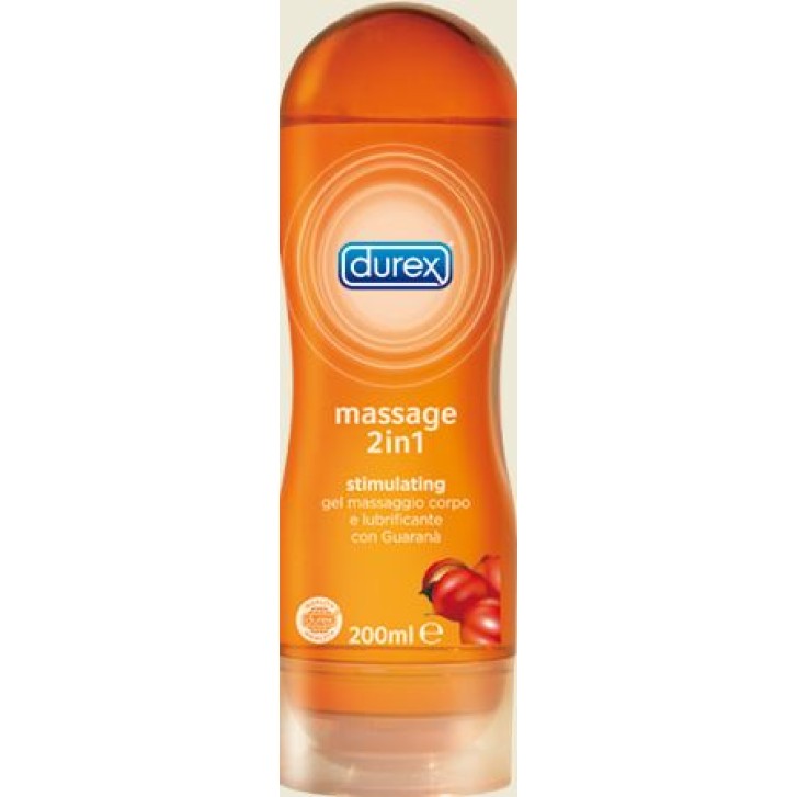 Durex Massage 2in1 Stimulating Gel Massaggio Corpo e Lubrificante Guaran 200 ml