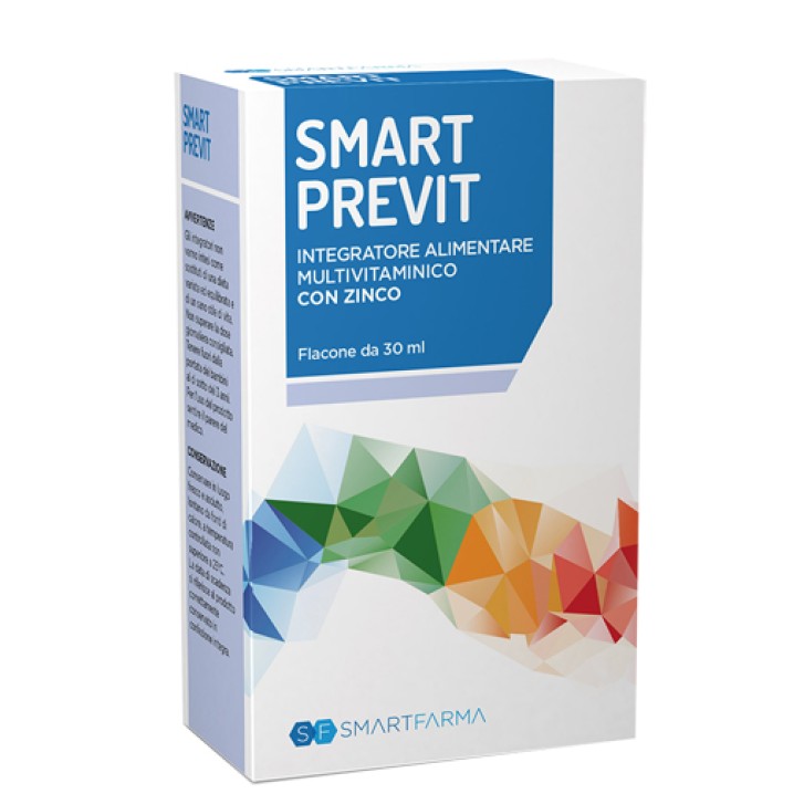 Smart Previt integratore multivitaminico con Zinco in gocce 30 Ml