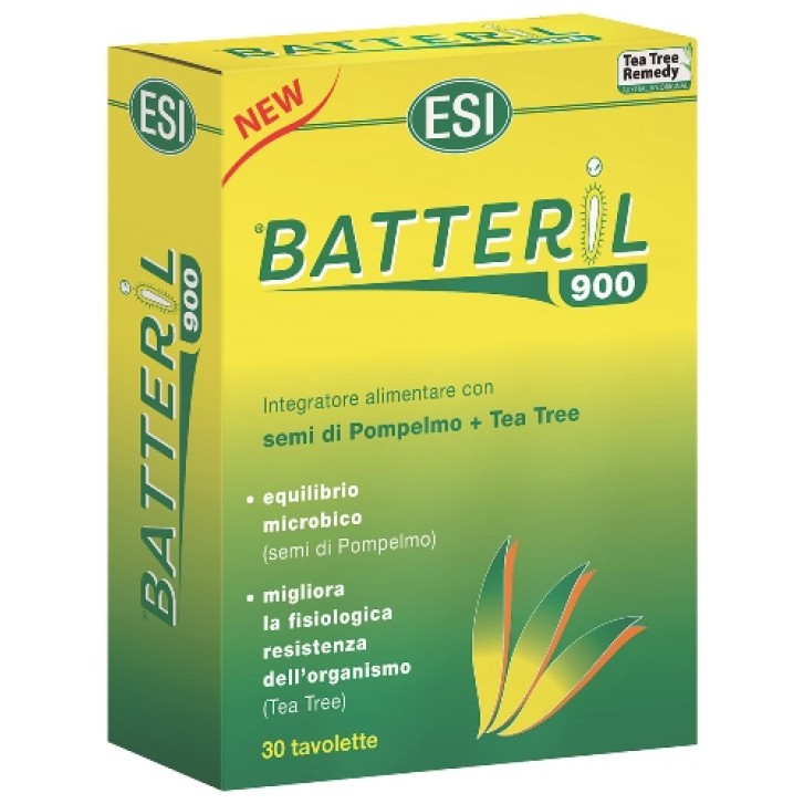 Esi Batteril 900 Integratore antibatterico Pompelmo e Tea Tree Oil 30 Tavolette