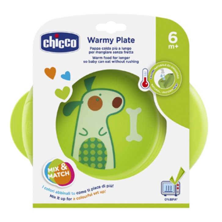 CHICCO PIATTO PAPPACALDA 6 mesi+ verde