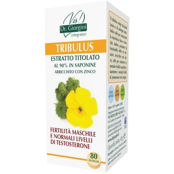 Giorgini Tribulus Estratto Titolato metabolismo 80 Pastiglie