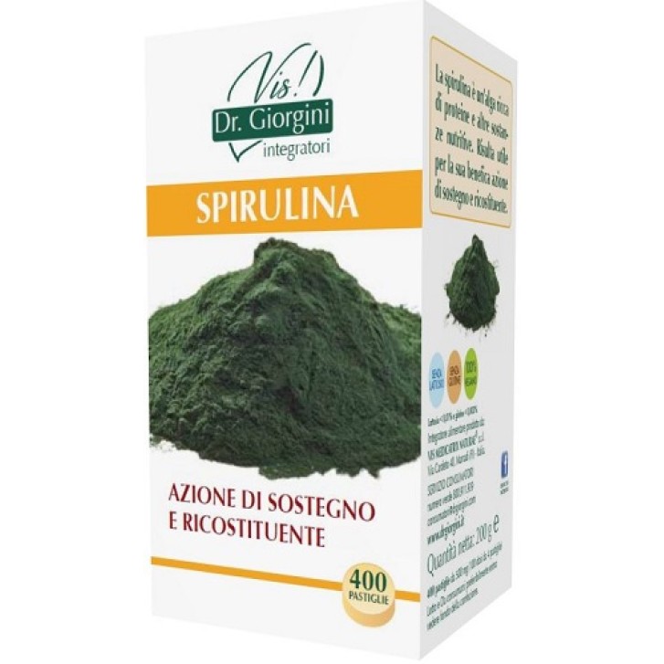 Giorgini Spirulina integratore ricostituente 400 Pastiglie