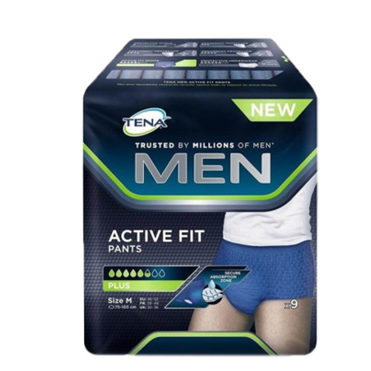 Tena Men Pants Active mutande assorbenti da uomo 9 pezzi