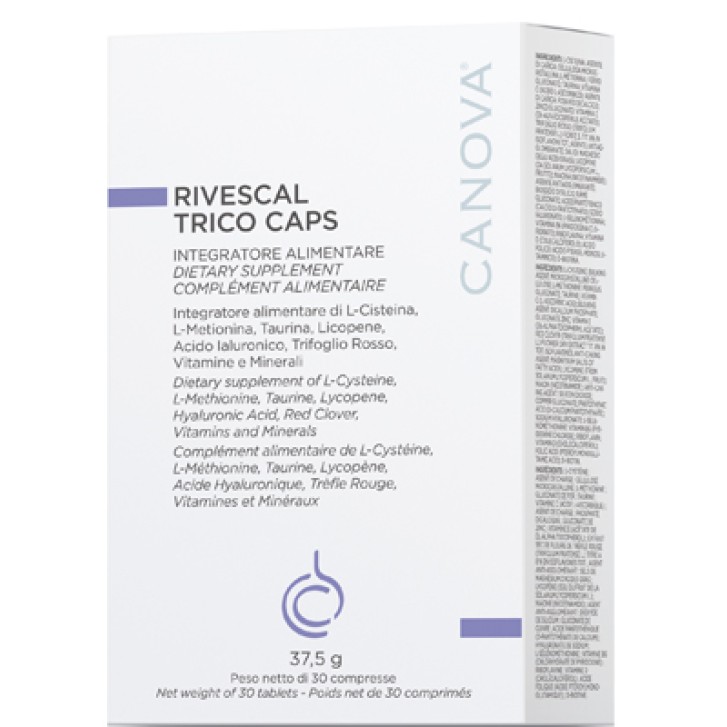 Canova Rivescal Trico Caps integratore per capelli 30 compresse - Nuova confezione