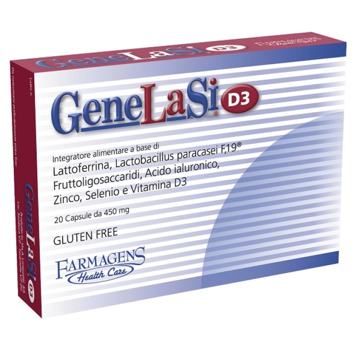 Genelasi D3 integratore per la flora intestinale 20 capsule da 450 mg