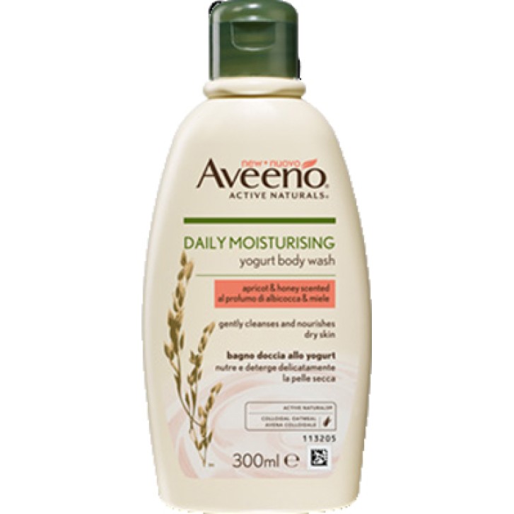 Aveeno bagno doccia yogurt albicocca e miele 300 ml