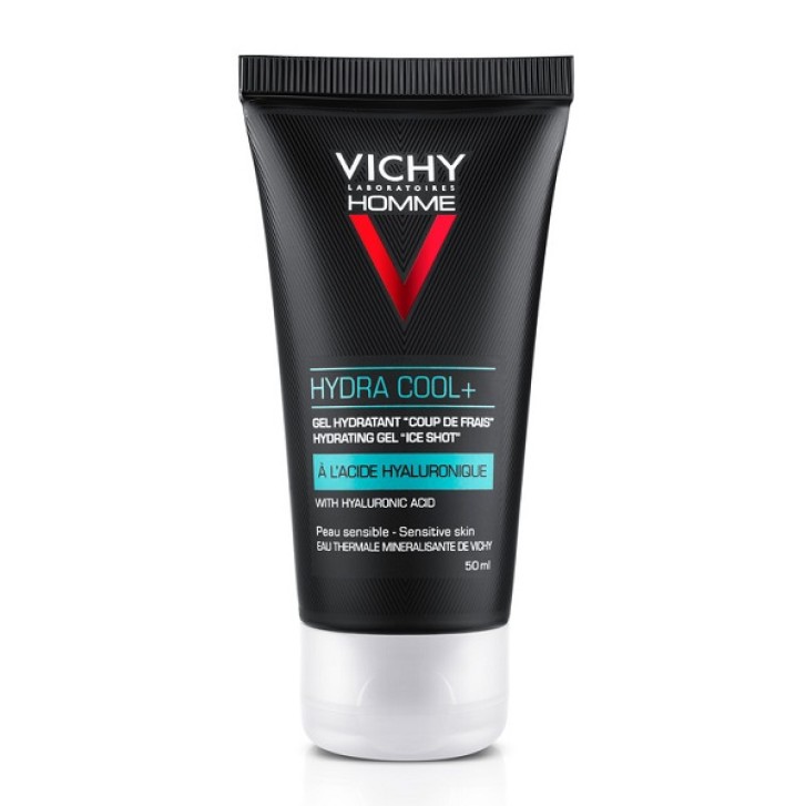 Vichy Homme Hydra Cool+ Gel Idratante Viso Uomo Effetto Ghiaccio 50 ml