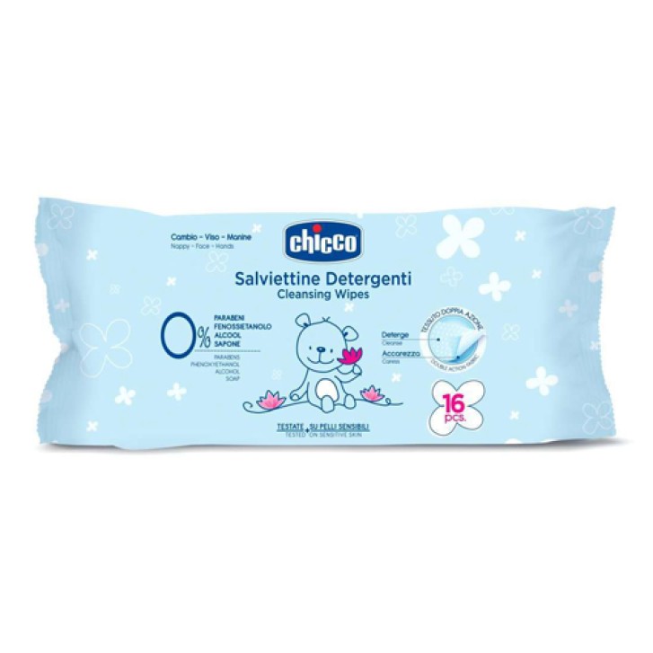 Chicco Salviettine Detergenti Baby Moments 16 pezzi