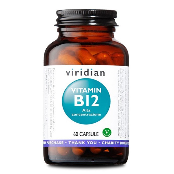 Viridian Vitamin B12 High Potency integratore alimentare 60 Capsule