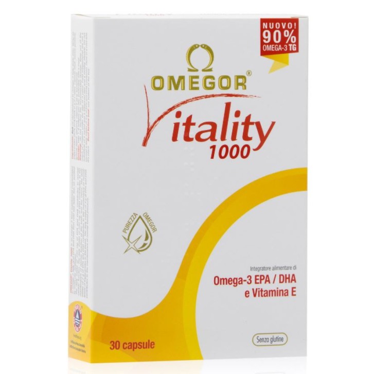 Omegor Vitality 1000 integratore a base di Omega 3 - 30 Capsule