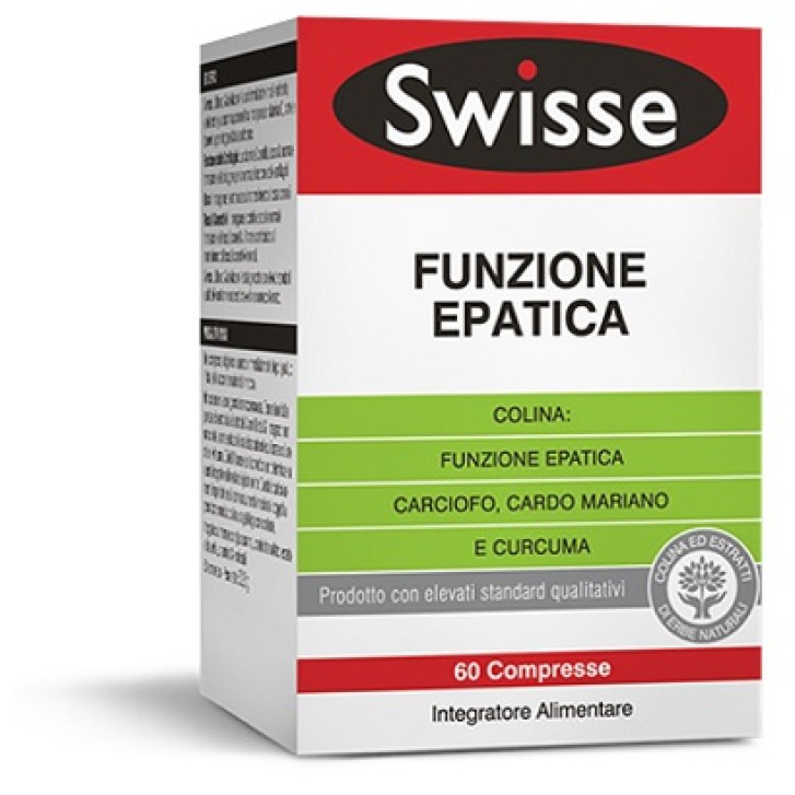 Swisse Funzione Epatica Integratore Fegato 60 Compresse