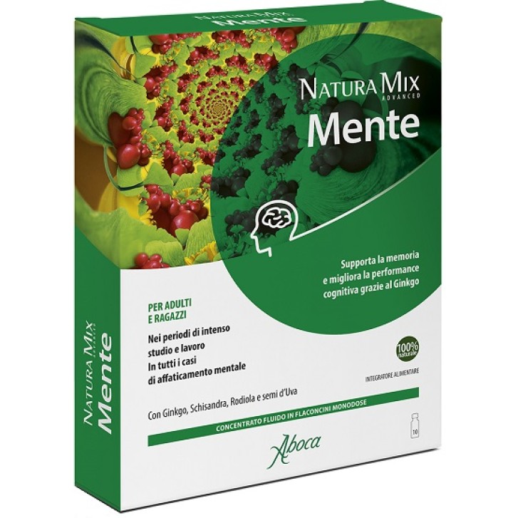 Natura Mix Advanced Mente Integratore alimentare 10 flaconcini