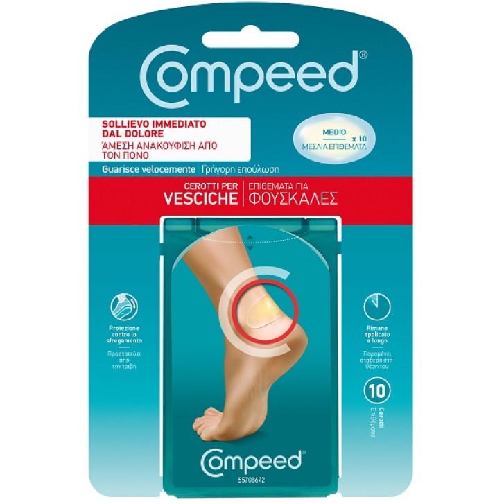 Compeed Cerotti per Vesciche Medio 10 Pezzi