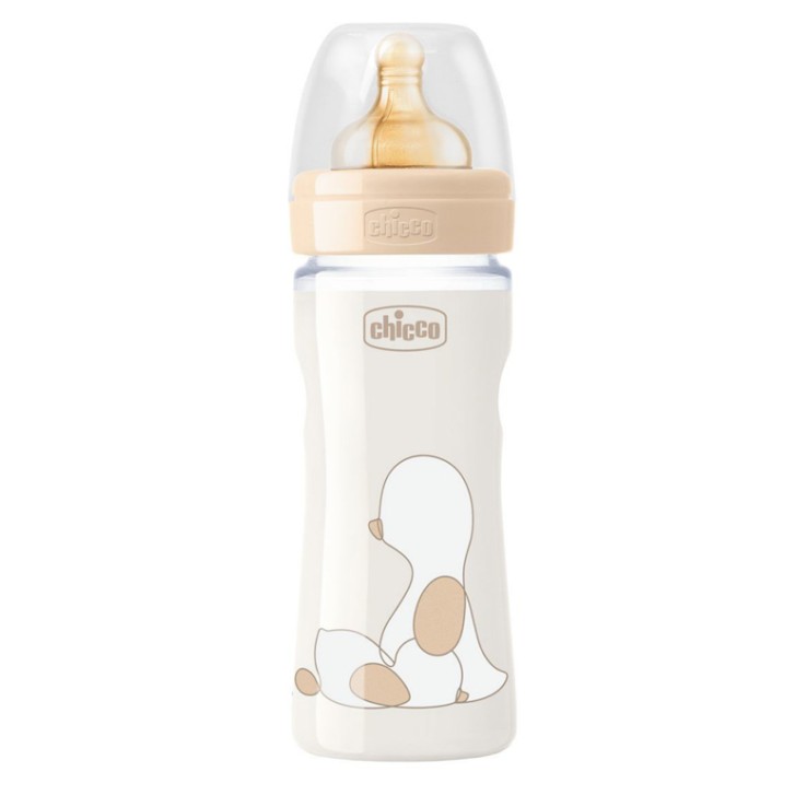 CHICCO BIBERON ORIGINAL flusso regolabile UNISEX CON TETTARELLA IN CAUCCIU' 250 ml