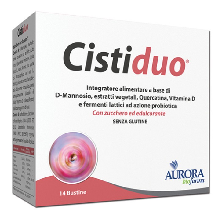 Aurora Biofarma Cistoduo Integratore per le vie urinarie 14 bustine