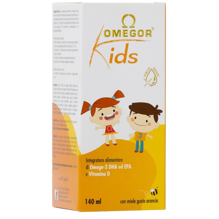 Omegor Kids integratore di omega 3 per bambini 140 Ml