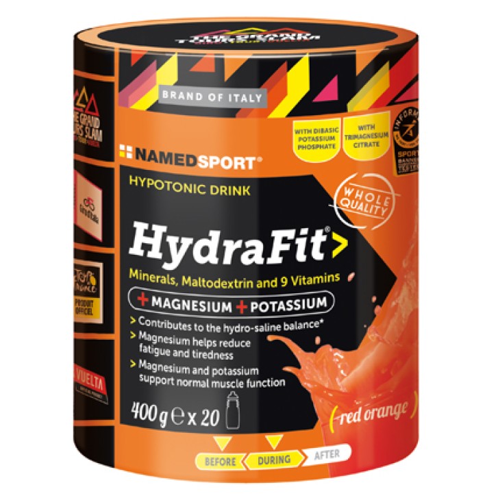 Named Sport Hydrafit Polvere Integratore energetico arancia rossa 400 gr