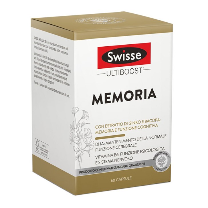 Swisse Memoria Integratore per la Funzione Cognitiva 60 Capsule