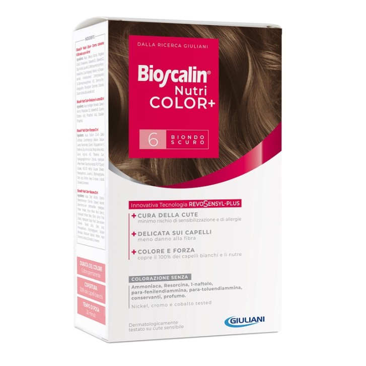 Bioscalin Nutri Color Plus 6 Biondo Scuro Trattamento Colorante