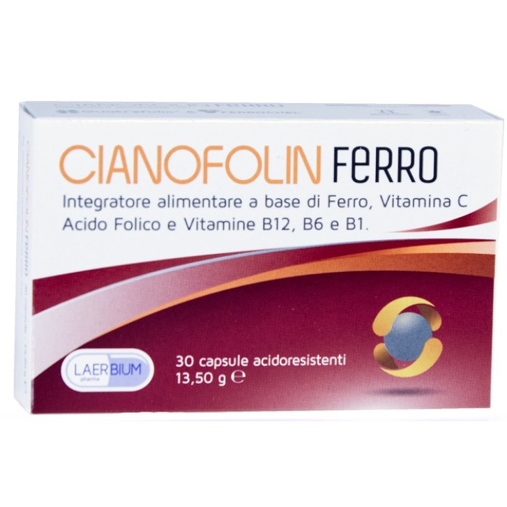 Cianofolin Ferro integratore a base di Ferro 30 capsule