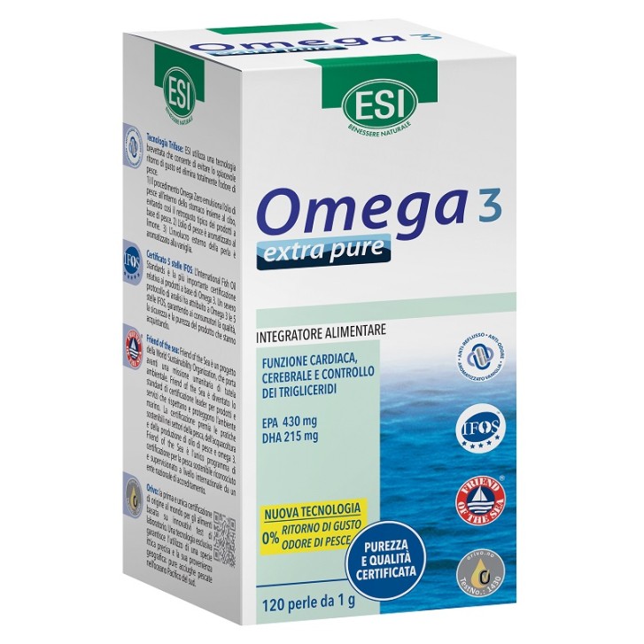 Esi Omega 3 Extra pure integratore alimentare 120 perle